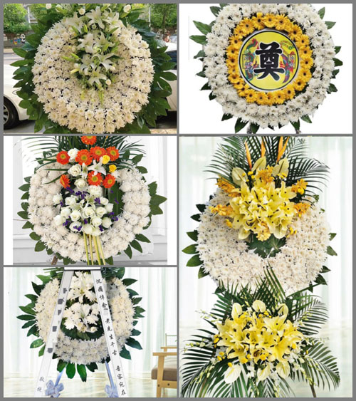 湖北孝感市安陆市棠棣镇新湾村花圈速递